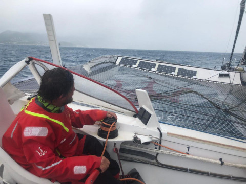 Giovanni Soldini and Maserati Multi 70 won the third and last race of the Caribbean Multihull Challenge