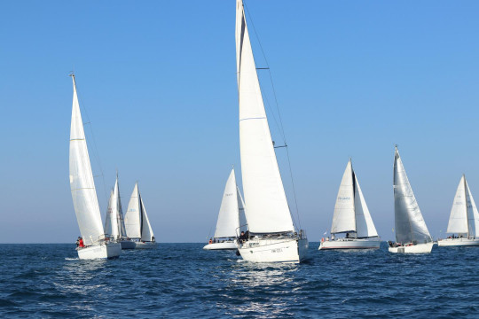 Le imbarcazioni partecipanti al Campionato Invernale d'altura di Roma