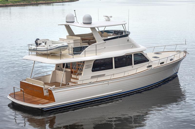 Grand Banks 54 at the 2020 Palm Beach International Boat Show