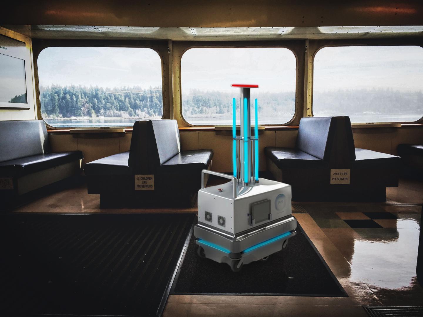Auto, Navi da crociera, traghetti, Yacht: il robot killer che sanifica gli ambienti