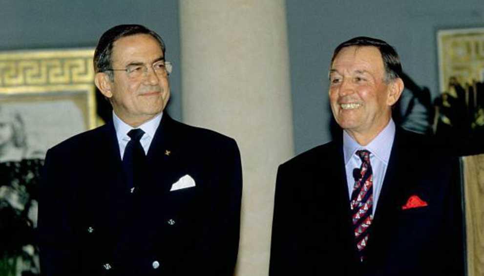 Bob Fisher, on the right with King Constantine of Greece