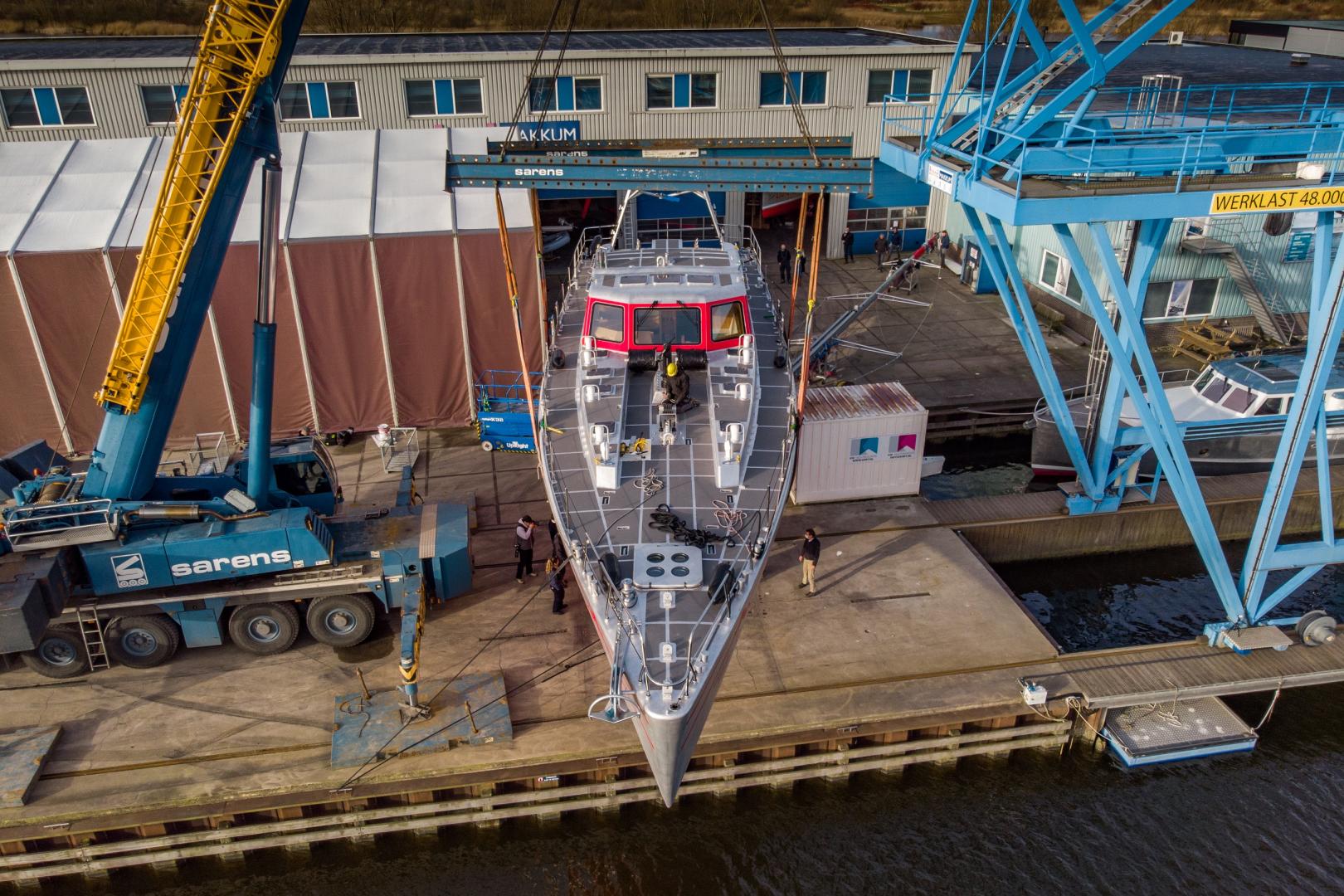 Expedition vessel Pelagic 77 was launched at KM Yachtbuilders