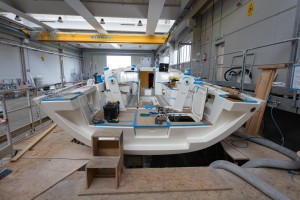 IY 14.98 in costruzione nel cantiere Italia Yachts di Ferrara