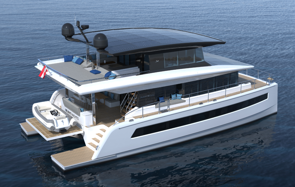 New Silent 62 Tri-Deck solar electric catamaran unveiled