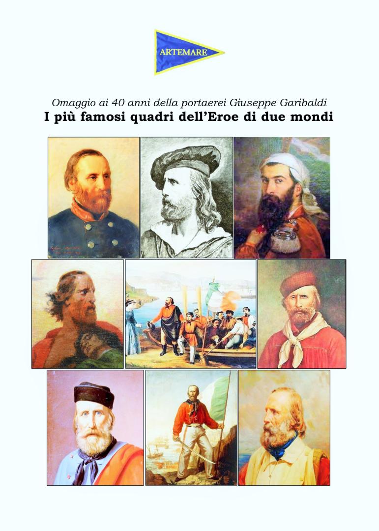Il manifesto di Artemare Club per 40 anni della portaerei Giuseppe Garibaldi