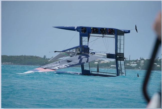 Australia capsize US team's F50 during Bermuda Sail Grand Prix