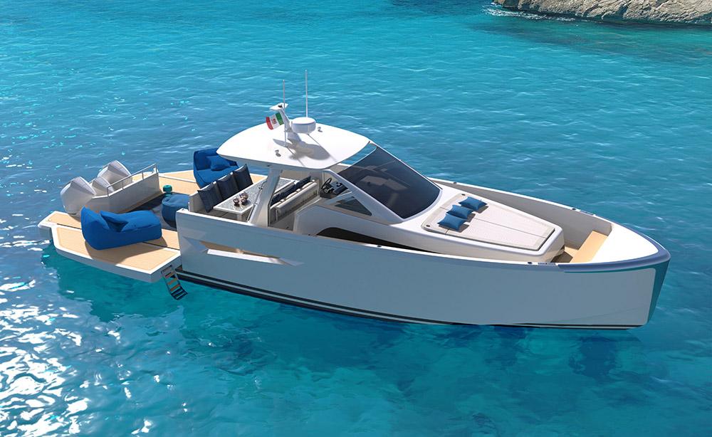  Tuxedo Yachting House launches its first boat: the Tuxedo 13.800