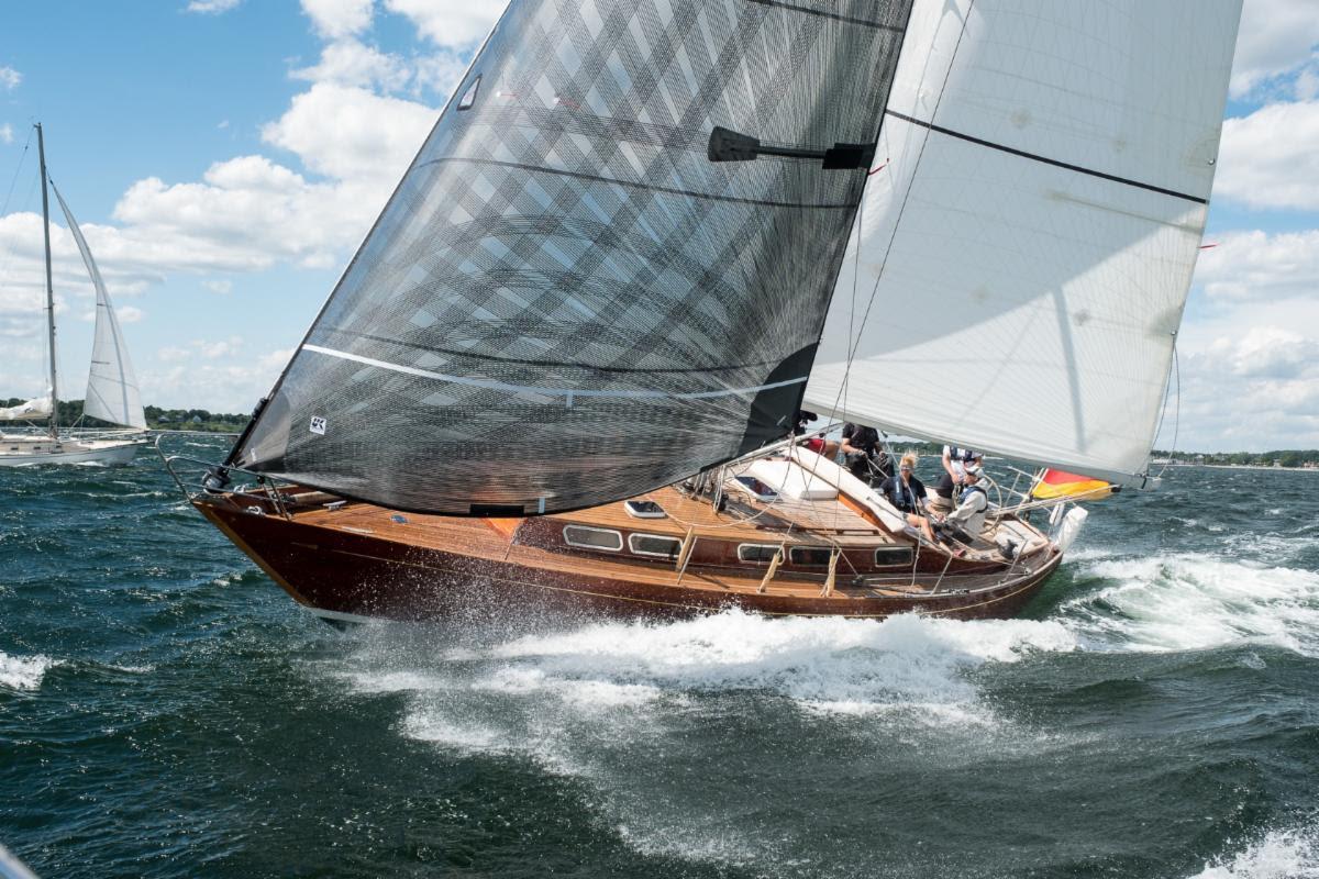 Kai Greten will be sailing his Grandfather's beautiful wooden classic One Tonner Oromocto which is celebrating her 50th anniversary