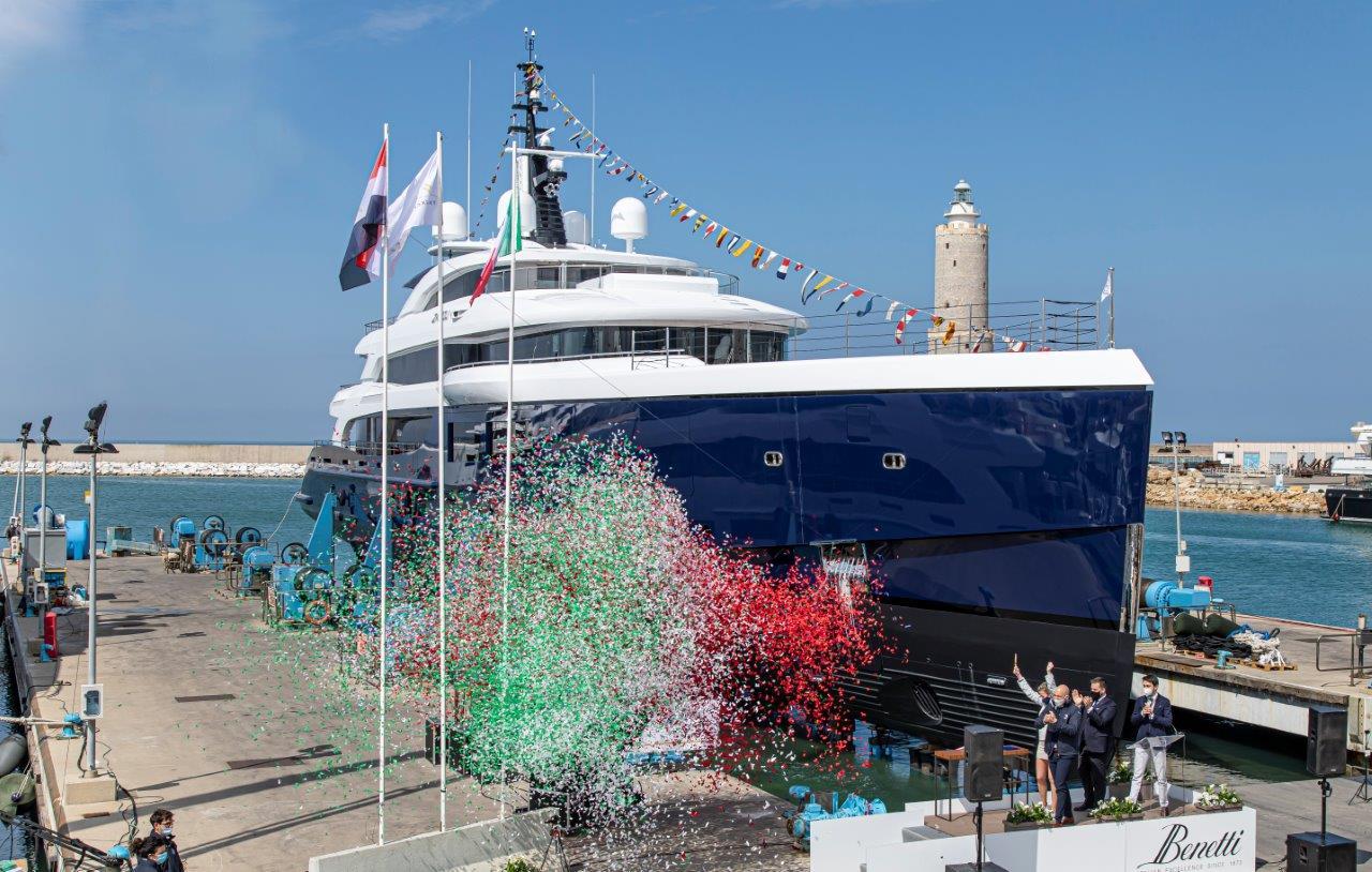 Benetti annuncia il varo di M/Y Zazou, yacht full custom di 65m