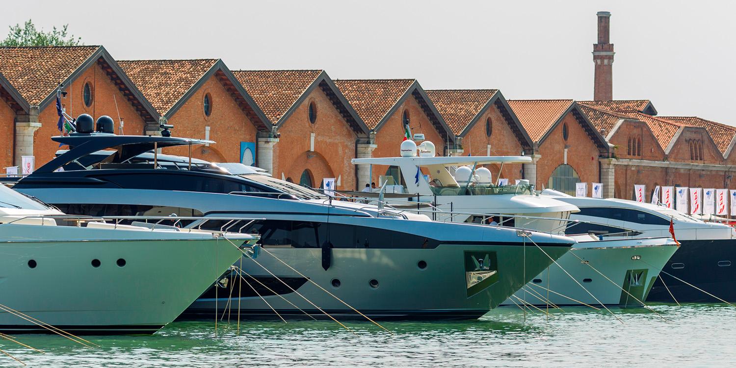 One focus of the Salone Nautico, held at the historic Arsenale shipyard, is innovation in shipbuilding and new propulsion systems. (Credit: Salone Nau