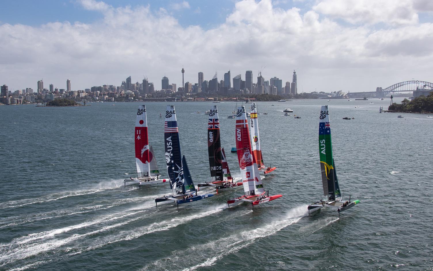 According to wing trimmer Kyle Langford, the conventional soft headsails flown by the hi-tech SailGP F50s are not an anachronism