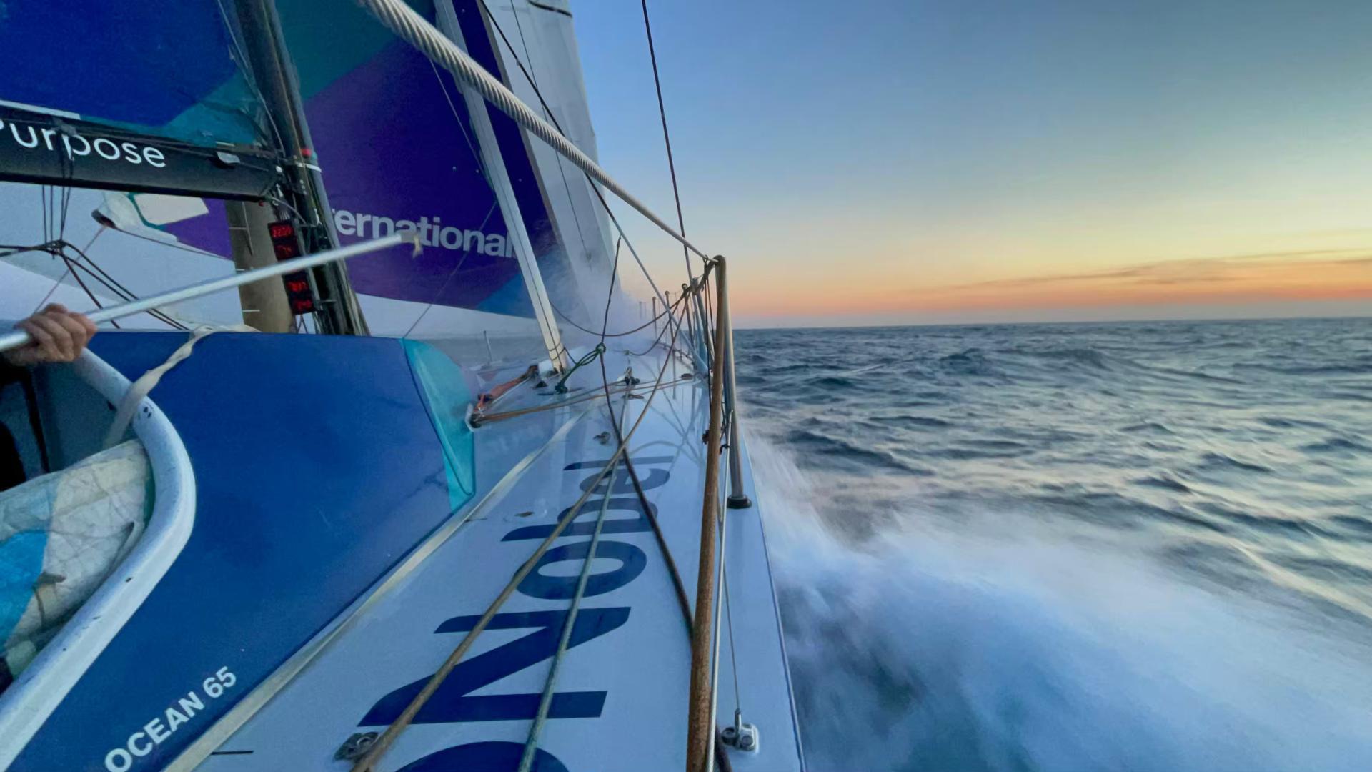 The Ocean Race Europe. Leg 1 from Lorient, France, to Cascais, Portugal. On Board AkzoNobel Ocean Racing
