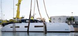 Hull number one was launched at La Grande Motte for sea trials in December.
