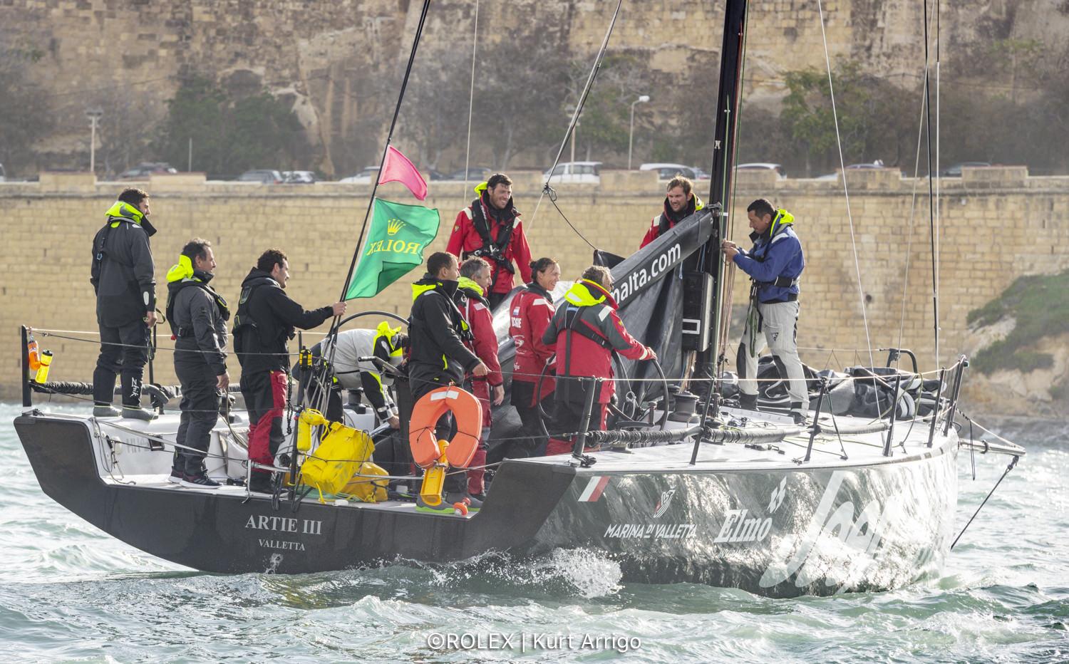 42nd Rolex Middle Sea Race, the maltese yacht Artie III