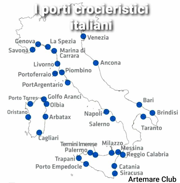 L'Argentario con i grandi porti e operatori crocieristici a Genova