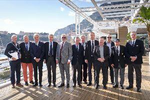 The yacht club presidents with the IMAs' Andrew McIrvine and Benoît de Froidmont. Photo: Martin Messmer.