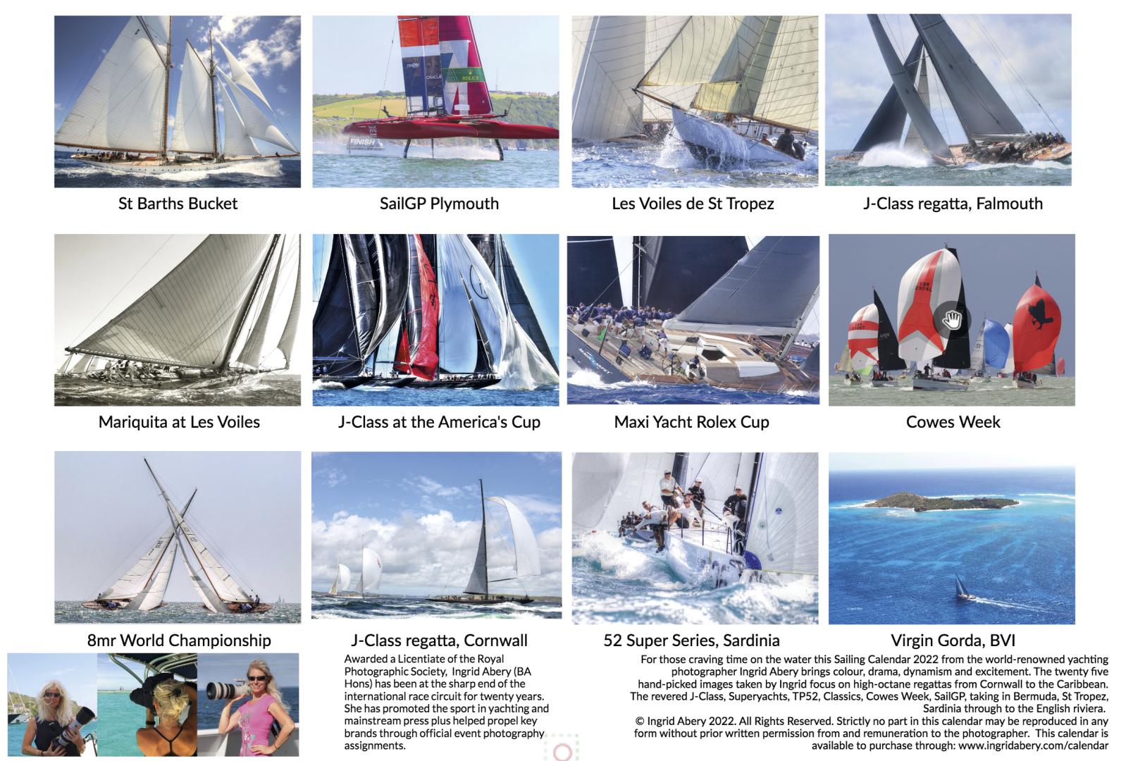 Ingrid Abery Sailing Calendar 2022