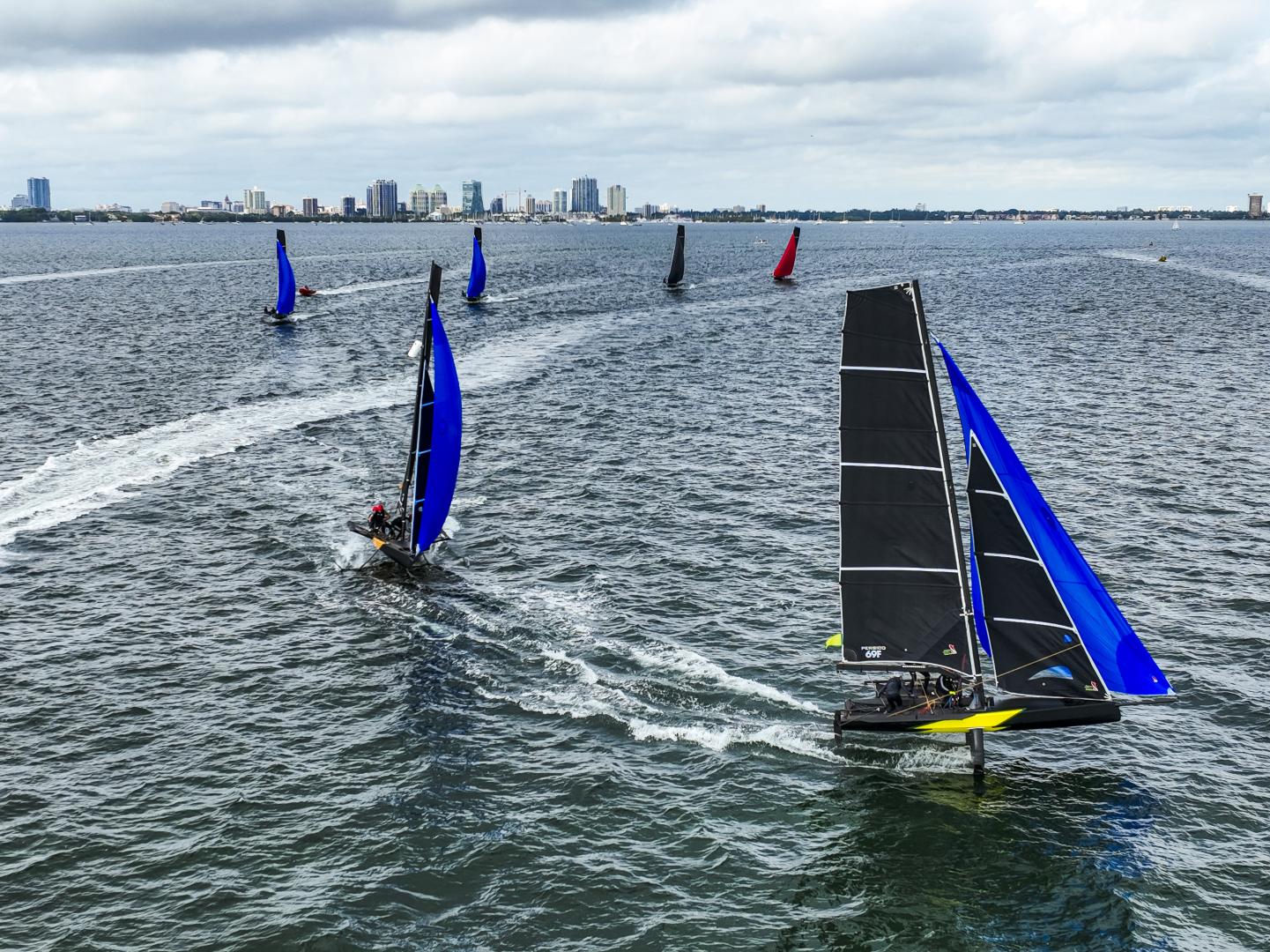Tricky day of sailing on opening day at Bacardi Winter Series event 2