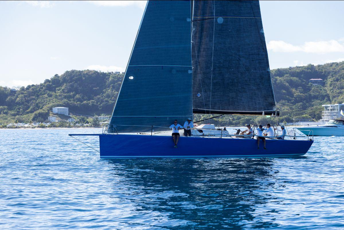 Dominique Tian's French Ker 46 Tonnerre de Glen taking line honours. © Arthur Daniel