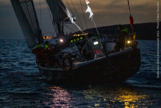 RAN 630 Regata dell'Accademia Navale, notte di arrivi a Livorno