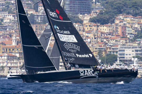 The 100ft ARCA SGR at the start of last year's Rolex Giraglia. Photo: IMA / Studio Borlenghi