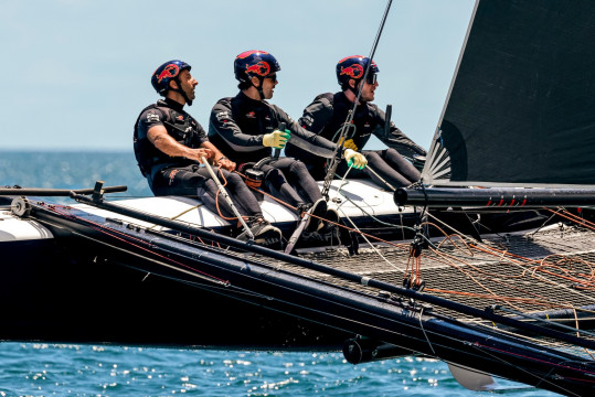 Alinghi Red Bull Racing's star helm: Arnaud Psarofaghis