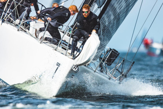 Weather mark action aboard WHITE SHADOW in Class B -
photos ORC European Championship 2022/Trond Teigen - KNS