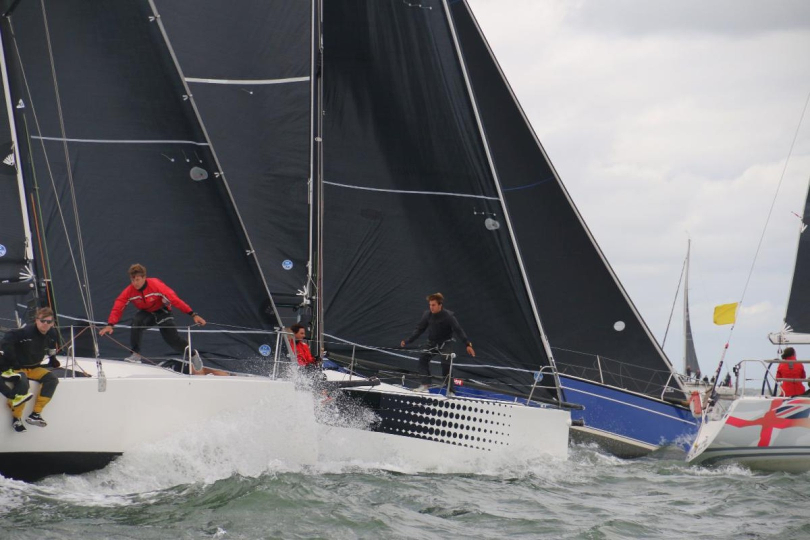 A thrilling start line for IRC 2 in the second day of racing at the IRC Europeans in Breskens   Image: Ineke Peltzer