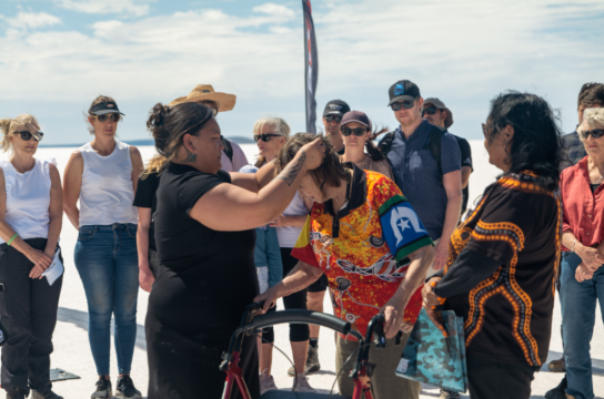 A Meeting of Cultures on Lake Gairdner