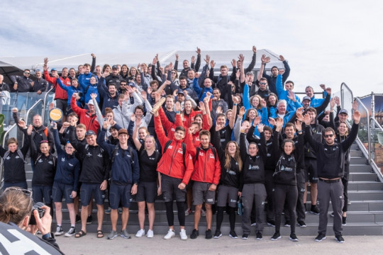 9th January 2023, Sailors Sustainability Briefing is held in the Sailors Terrace, Ocean Live Park, Alicante, Spain. Teams Photo. © Cherie Bridges