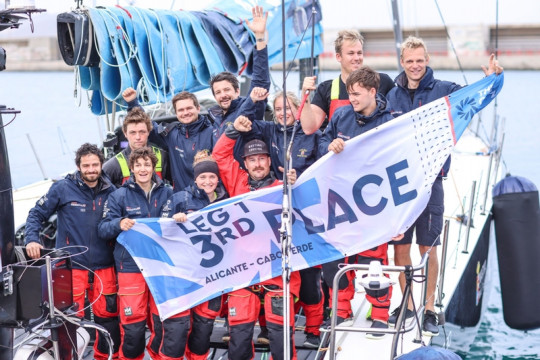 Austrian Ocean Racing powered by Team Genova arrive in Cabo Verde.
© Sailing Energy / The Ocean Race