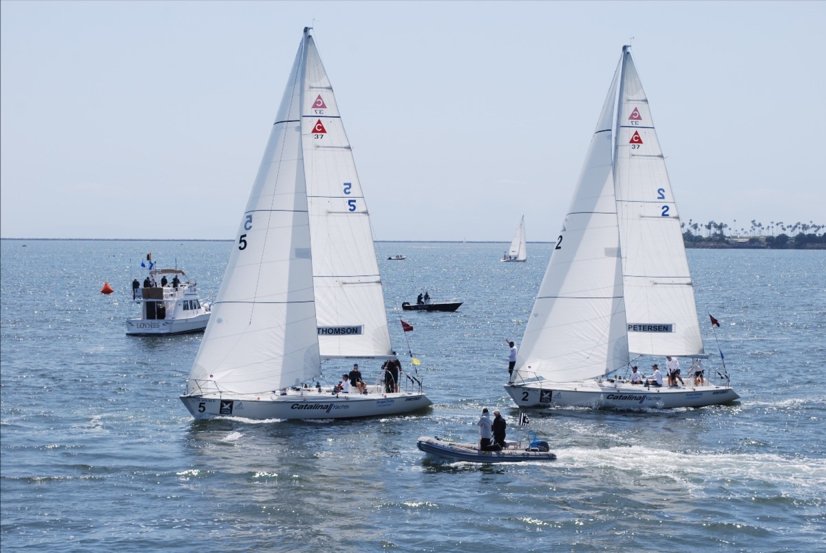 Jeffrey Petersen undefeated on day one of ficker cup regatta at long Beach Yacht Club