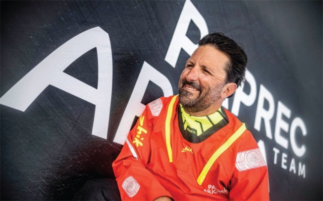 Yoann Richomme wore Zhik’s OFS800 for the 2022 Route du Rhum and is now working with Zhik to develop the next generation of its offshore sailing gear