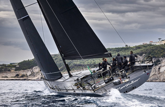 Peter Dubens' North Star won the Regata dei Tre Golfi maxi class for a second consecutive year under IRC corrected time. Photo: ROLEX / Studio Borlenghi