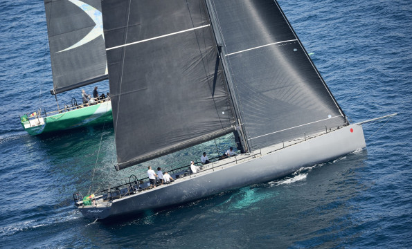 Peter Dubens' IRC Maxi European Champions on North Star with Jim Swartz's Vesper. Photo: ROLEX / Studio Borlenghi