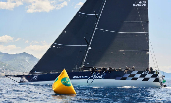 Black Jack takes Line Honours in the Rolex Giraglia 70