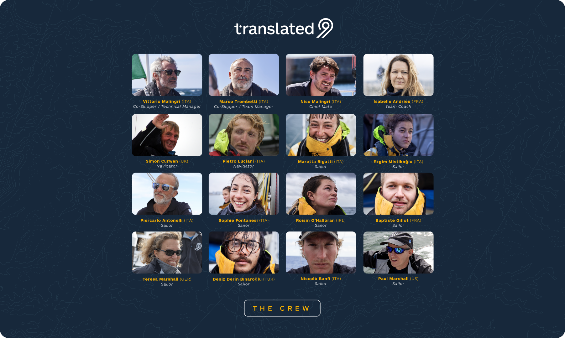 Translated 9 annuncia l'equipaggio della Ocean Globe race