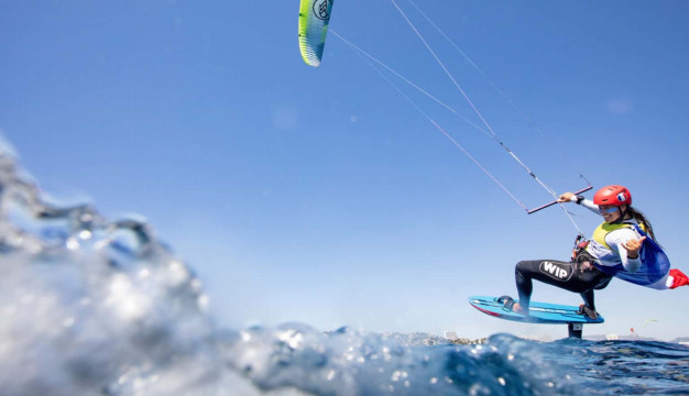 Lauriane Nolot, the French star in the kite Olympic sailing