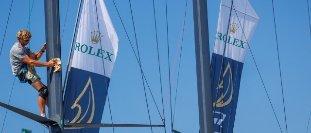 Winds fail on Day 1 of the Rolex TP52 Worlds