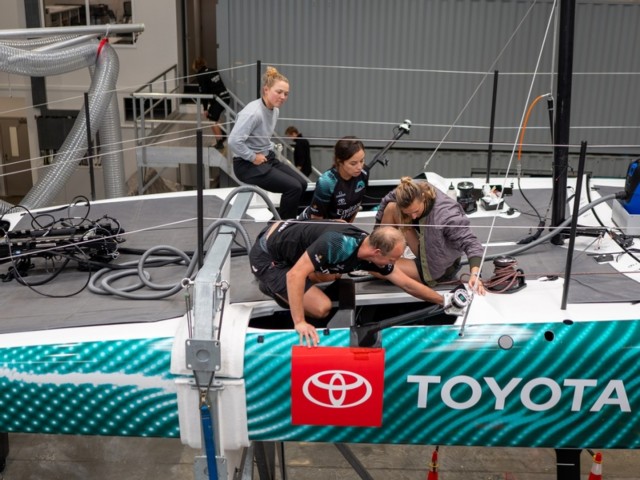 Kiwi Sailing Talent on trial for the ETNZ Womens AC Team