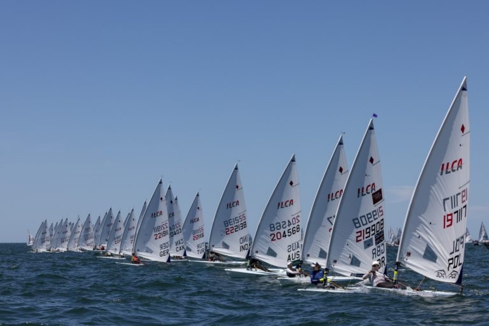 Pressmare 2024 ILCA 6 World Championship intense day of racing