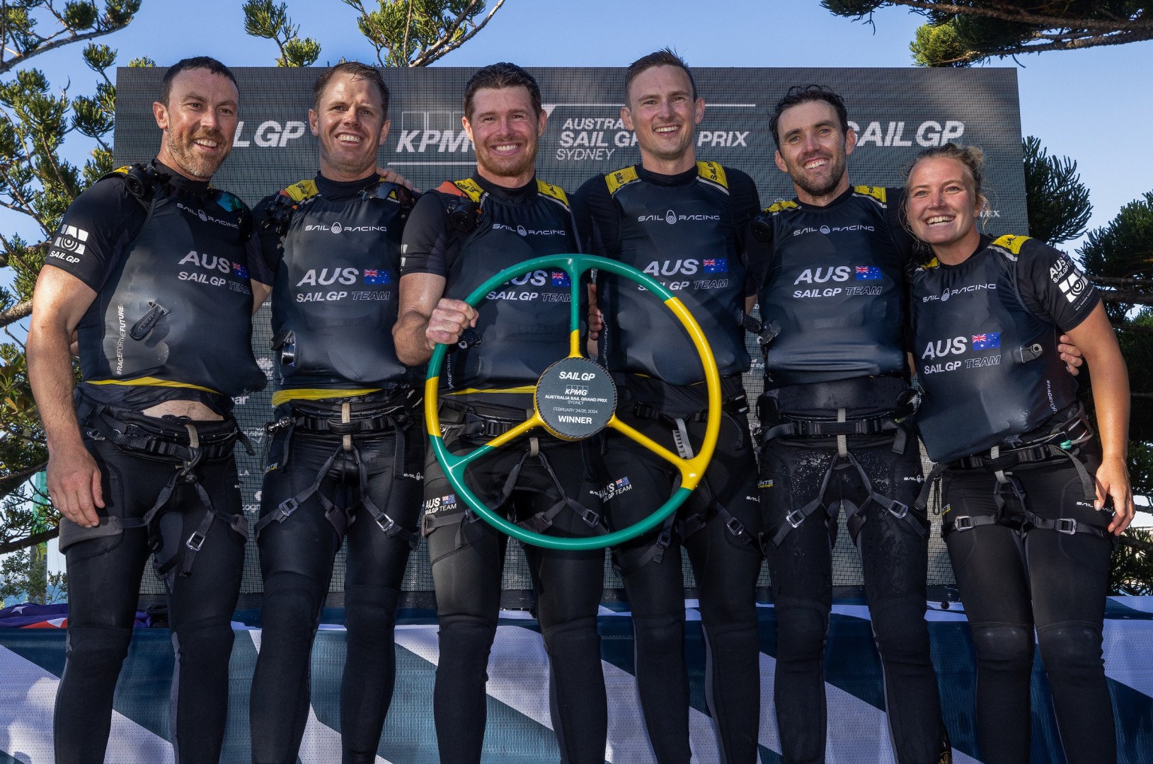 Tom Slingsby's Australia triumphs on home soil with its first win of SailGP Season 4