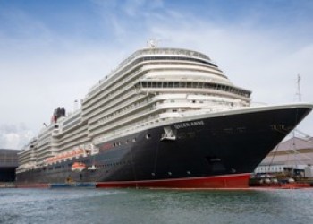 Cunard officially welcomes new ship Queen Anne with ceremony at Fincantieri shipyard