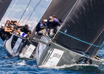 Strong start in light conditions at the 44Cup Baiona