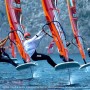 Federico Pilloni, atleta del programma Young Azzurra, in testa alla flotta durante l'iQOiL Y&J International Games a Campione del Garda
