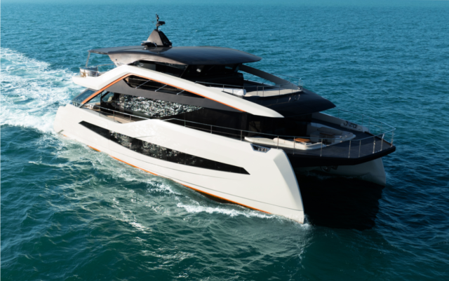 Italian Premiere at the Venice Boat Show for the first unit of the WiderCat 92