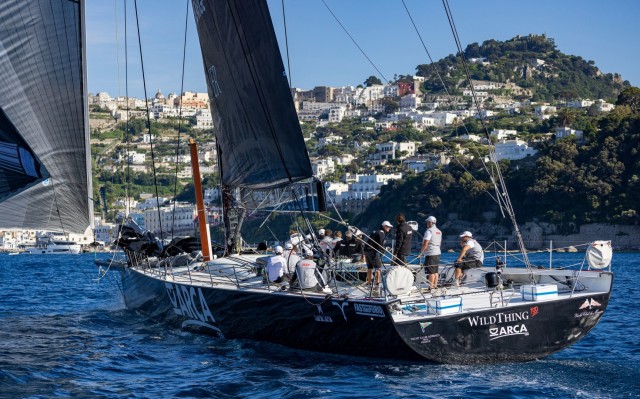 ARCA SGR claimed line honours in the 2022 Regata dei Tre Golfi and is favourite to do so again this year into Naples. Photo: Rolex/Studio Borlenghi