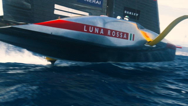 Luna Rossa in the waters of the America’s Cup