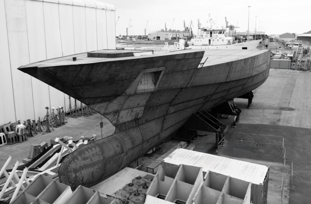 New ISA Continental 80m construction of the hull has begun on speculation