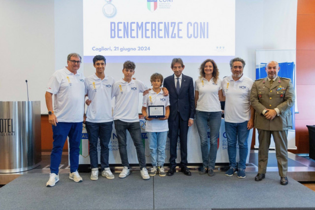 Il CONI Sardegna onora i giovani atleti del team NOX Oceani